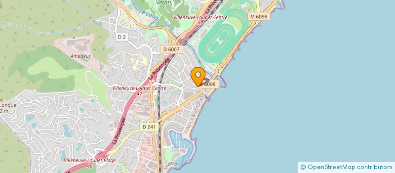 localisation de l'entreprise COREDEV à VILLENEUVE-LOUBET