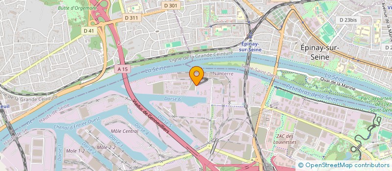 localisation de l'entreprise COREDIS à GENNEVILLIERS