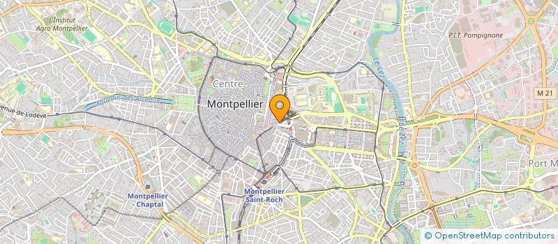 localisation de l'entreprise COREE ' GRAPHIE à MONTPELLIER