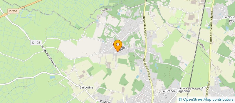 localisation de l'entreprise COREEX MENUISERIE à SOULLANS