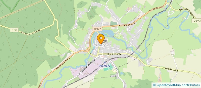 localisation de l'entreprise COREFACTOR  PREMERY