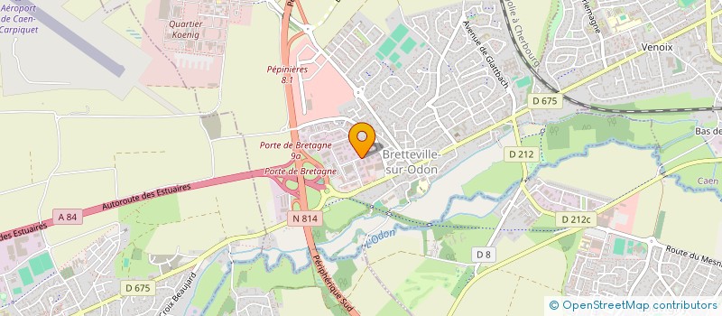 localisation de l'entreprise COREG E.P.G.V. NORMANDIE  BRETTEVILLE-SUR-ODON