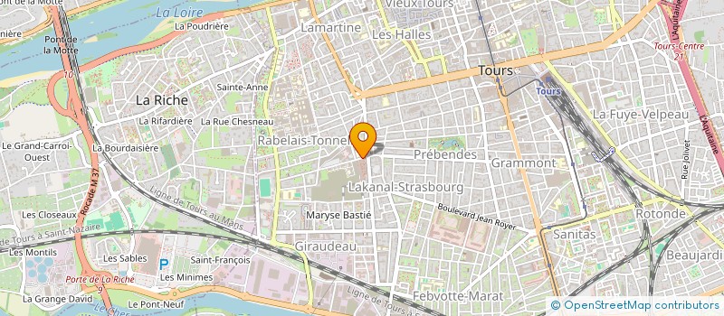 localisation de l'entreprise COREHA à TOURS