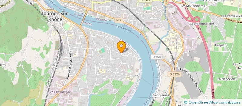 localisation de l'entreprise COREHORSE à TOURNON-SUR-RHONE