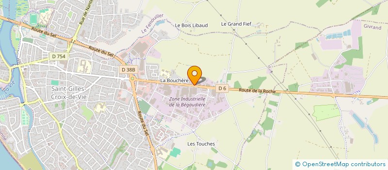 localisation de l'entreprise COREKA à SAINT-GILLES-CROIX-DE-VIE