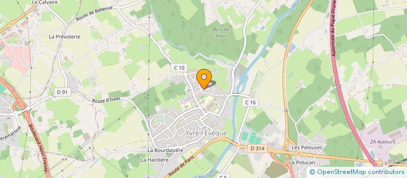 localisation de l'entreprise COREL  YVRE-L'EVEQUE