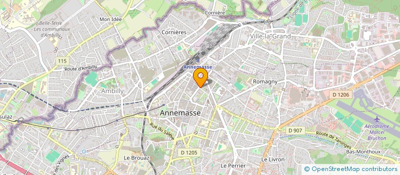 localisation de l'entreprise COREL SA à ANNEMASSE