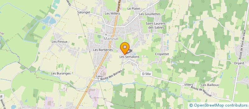 localisation de l'entreprise CORELCO SAS à MANZIAT