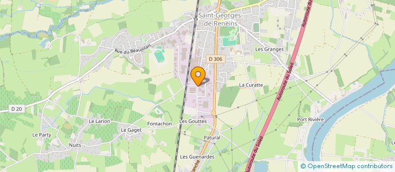 localisation de l'entreprise CORELEC à SAINT-GEORGES-DE-RENEINS