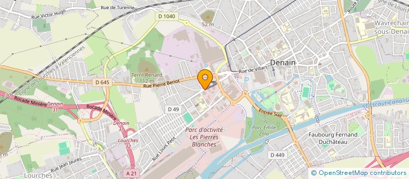 localisation de l'entreprise CORELI à DENAIN