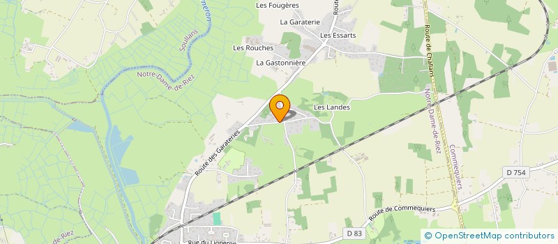 localisation de l'entreprise CORELIA INVEST à NOTRE-DAME-DE-RIEZ