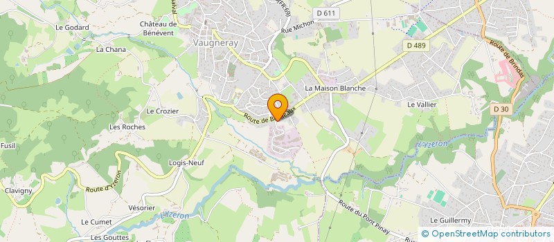 localisation de l'entreprise CORELIS à VAUGNERAY