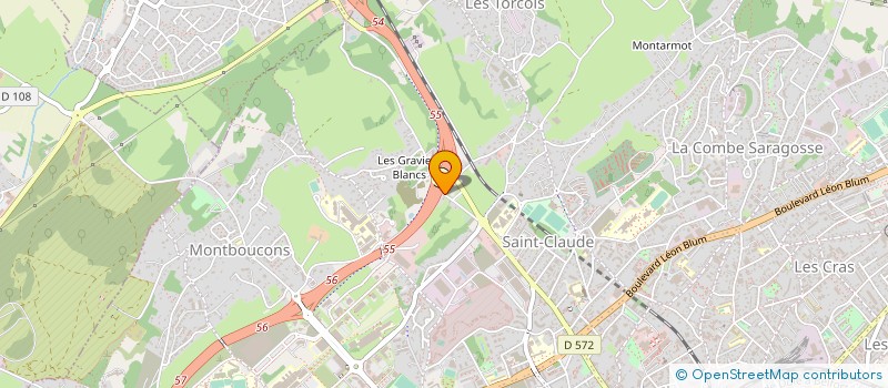 localisation de l'entreprise CORELIT à BESANCON
