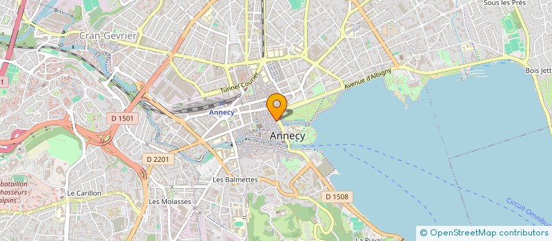 localisation de l'entreprise CORELLI à ANNECY