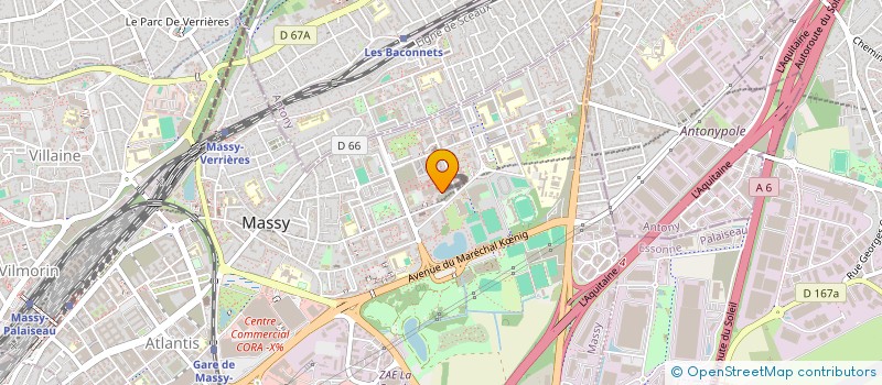 localisation de l'entreprise CORELLIA à MASSY