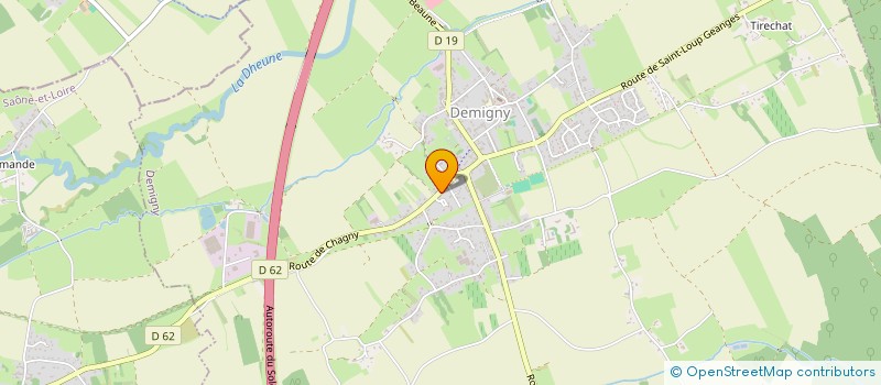localisation de l'entreprise COREM à DEMIGNY
