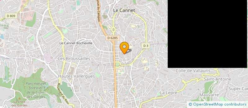 localisation de l'entreprise COREMA à LE CANNET