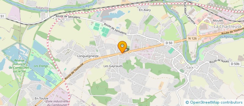 localisation de l'entreprise COREMA à SAIX