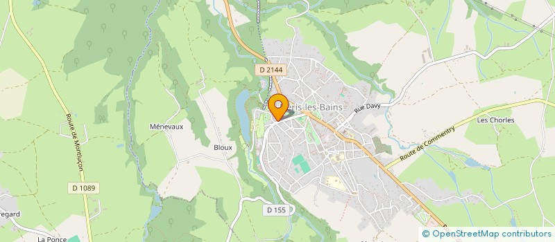 localisation de l'entreprise COREMAC à NERIS-LES-BAINS