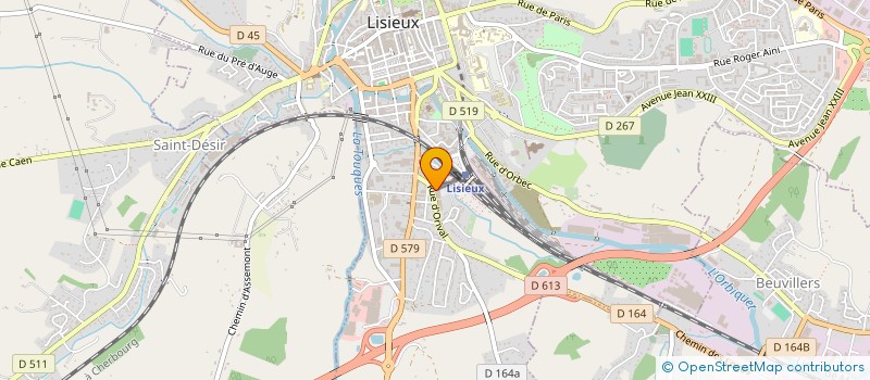 localisation de l'entreprise COREMAG à LISIEUX
