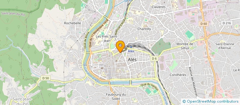 localisation de l'entreprise COREMAT à ALES