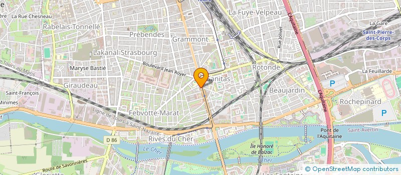 localisation de l'entreprise COREMHY à TOURS