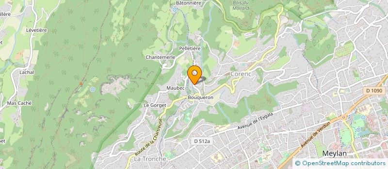 localisation de l'entreprise CORENC OLYMPIQUE PETANQUE  CORENC