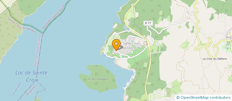 localisation de l'entreprise CORENTIN BOUSQUET  LES SALLES SUR VERDON