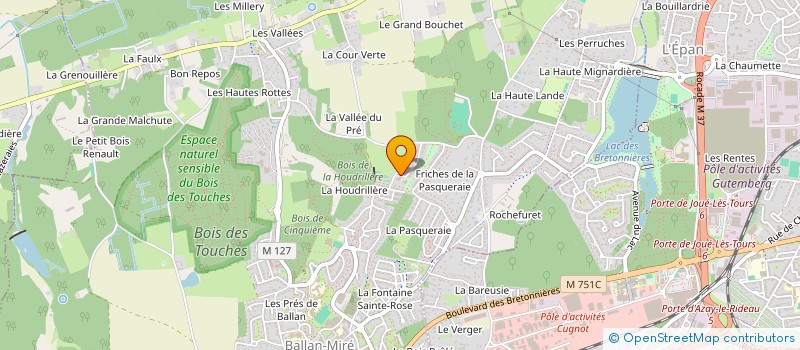 localisation de l'entreprise CORENTIN SAPIENS DEVELOPPEMENT INFORMATIQUE  BALLAN-MIRE