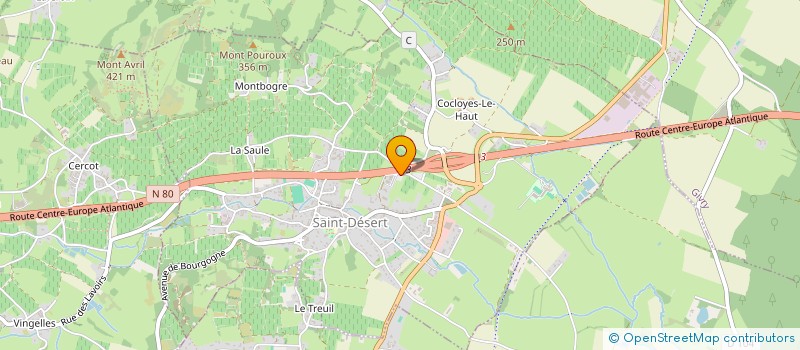 localisation de l'entreprise CORENTIN VAILLANT  SAINT-DESERT