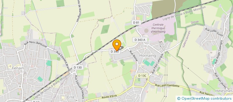 localisation de l'entreprise CORENTINTEAM  HORNAING