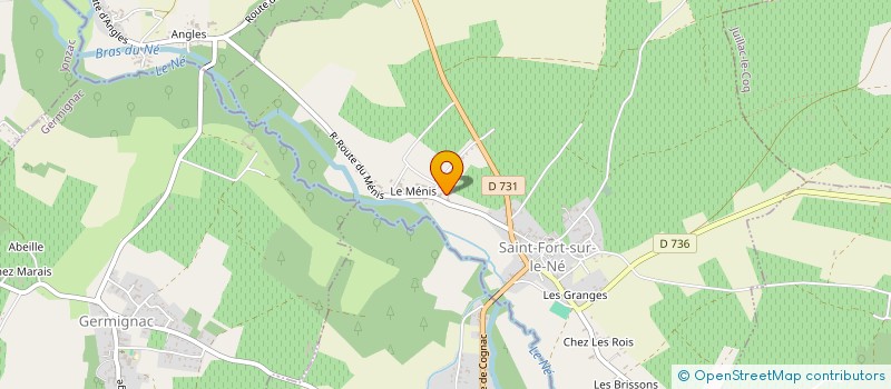 localisation de l'entreprise COREODIE  SAINT-FORT-SUR-LE-NE