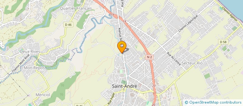 localisation de l'entreprise COREOR à SAINT-ANDRE