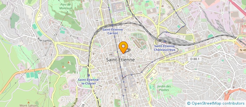 localisation de l'entreprise COREP GESTION INTERNATIONALE à SAINT-ETIENNE