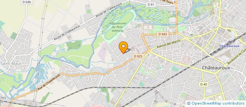 localisation de l'entreprise COREST à CHATEAUROUX
