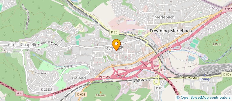 localisation de l'entreprise COREST  FREYMING-MERLEBACH