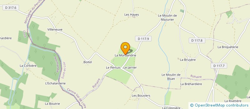 localisation de l'entreprise COREST28 à ROHAIRE