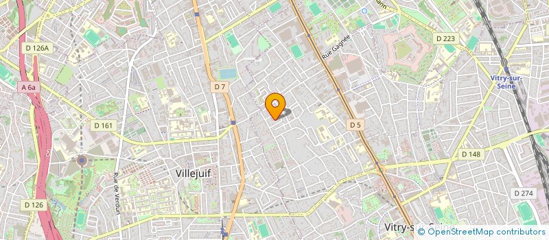 localisation de l'entreprise CORET COUVERTURE à VITRY-SUR-SEINE