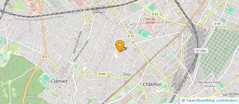 localisation de l'entreprise CORET LOUIS à CHATILLON