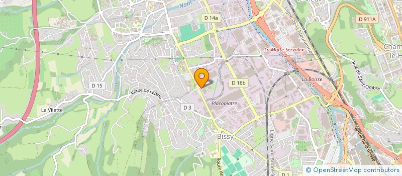 localisation de l'entreprise CORETEC à CHAMBERY
