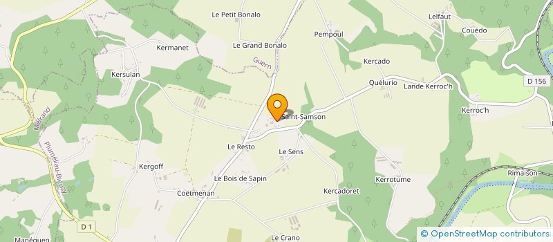 localisation de l'entreprise COREUM  PLUMELIAU-BIEUZY