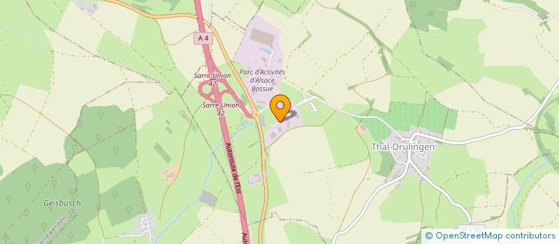 localisation de l'entreprise COREVA  THAL-DRULINGEN