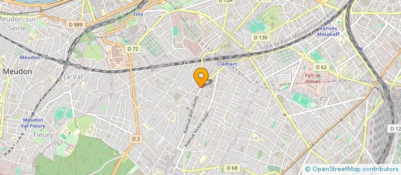 localisation de l'entreprise COREVA à CLAMART