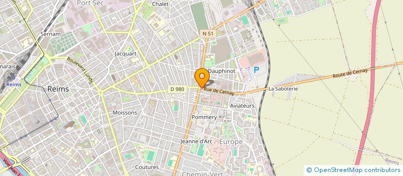 localisation de l'entreprise COREVAL  REIMS