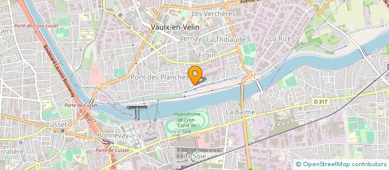 localisation de l'entreprise COREVIS INDUSTRIES à VAULX-EN-VELIN
