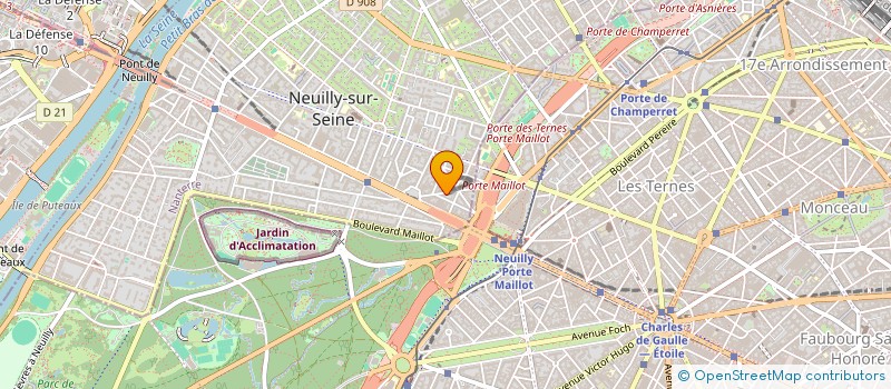 localisation de l'entreprise COREZ à NEUILLY-SUR-SEINE