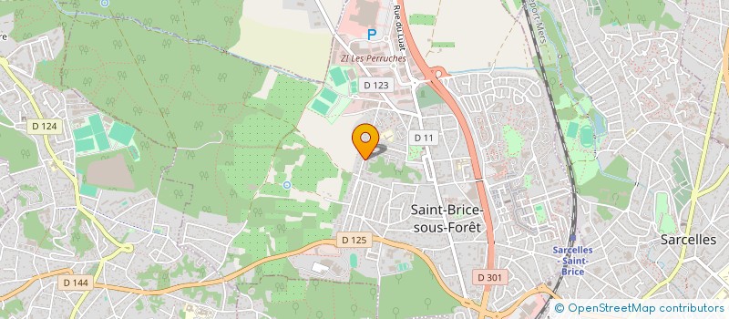 localisation de l'entreprise COREZ TOITURES à SAINT-BRICE-SOUS-FORET