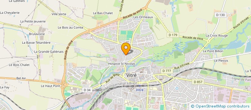 localisation de l'entreprise CORF  VITRE