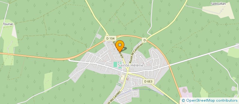 localisation de l'entreprise CORFOU TRANSPORTS COLIS EXPRESS  SAINTE-HELENE