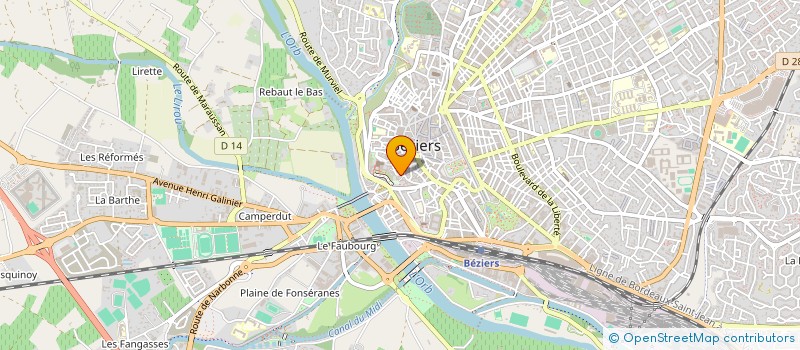 localisation de l'entreprise CORFU EOLE  BEZIERS